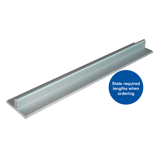 ALUM SLIDING TRACK - SGL BOTTOM (PER M)