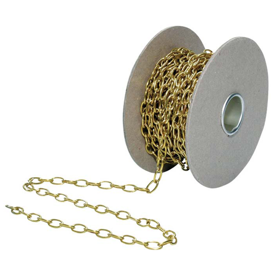 MIRROR MOUNTING CHAIN - BRASS 10M
