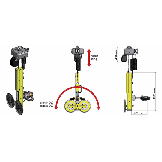VACUUM LIFTER B2 WITH CHAIN HOIST