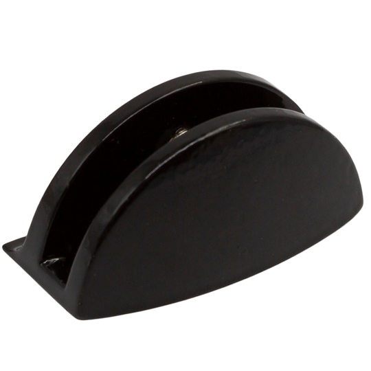 GLASS SHELF BRACKET 6MM GLASS - BLACK