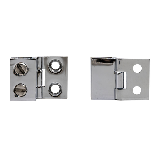 WALL TO GLASS HINGE - CHROME