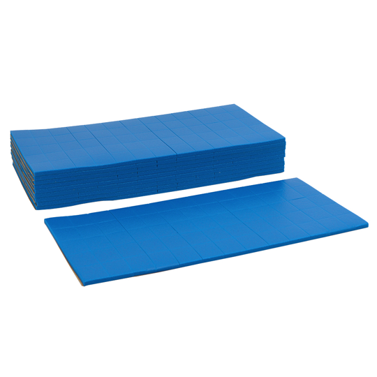 BLUE BUFFER PAD 23 X 18 X 4MM MD (500)