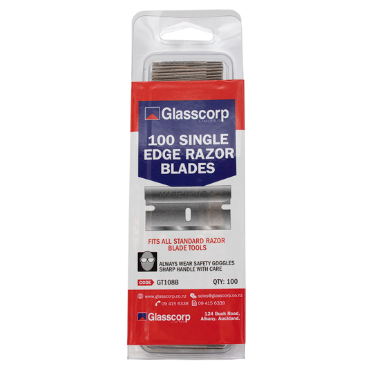 GLASSCORP SINGLE EDGE BLADES -100 BLADES