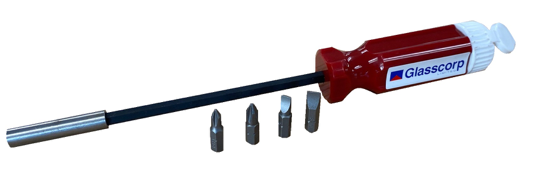 MAGNETIC 5 PIECE SCREWDRIVER SET-LONG