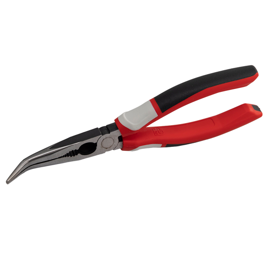 LONG NOSE PLIERS 8" BENT NOSE