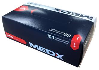DISPOSABLE LATEX GLOVES - EXTRA LARGE