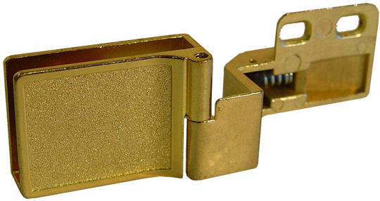 HEINZE GLASS HINGE GOLD -OVERLAY