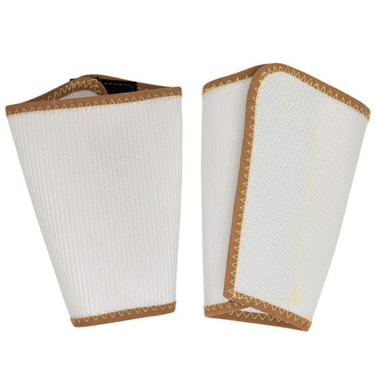 NYLON WRIST GAUNTLETS - WHITE 7" LARGE