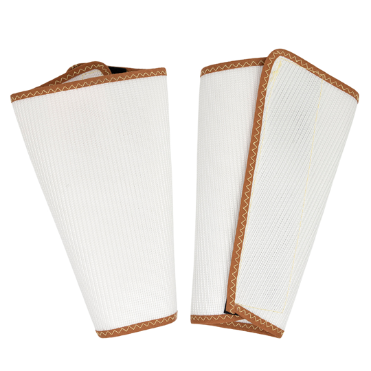 NYLON WRIST GAUNTLETS - WHITE 9" LARGE