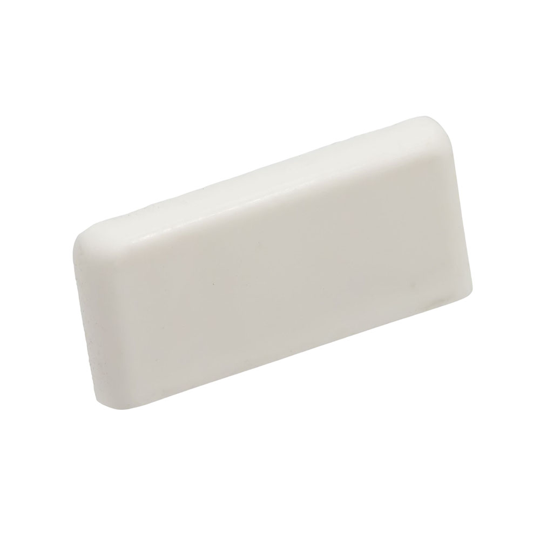 FINELINE SQUARE END CAP - WHITE L/H