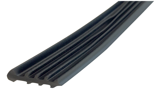 PVC BLACK WEDGE RUBBER - 2MM BLACK -400M