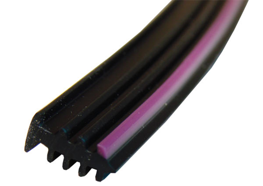 PVC BLACK WEDGE RUBBER - 3MM PURPLE-250M