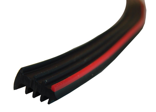 PVC BLACK WEDGE RUBBER - 3.5MM RED 250M