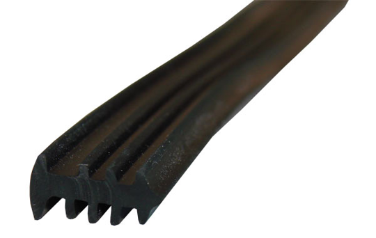 PVC BLACK WEDGE RUBBER-3.7MM BLACK 250M