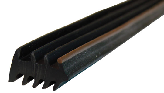 PVC BLACK WEDGE RUBBER - 6MM BROWN-120M