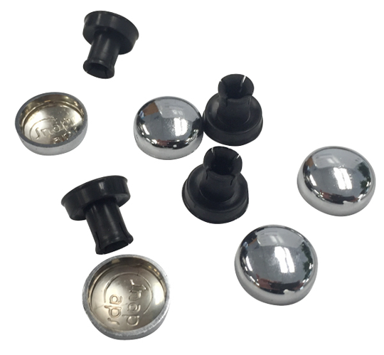 MIRROR SCREW COVERS - CHROME
