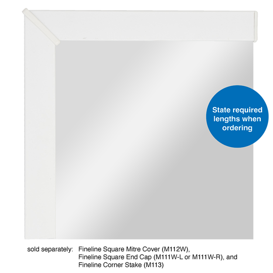MIROX FINELINE WHITE (PER M)