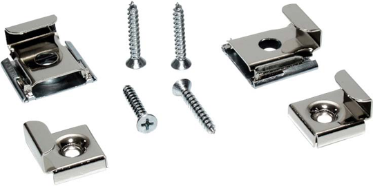 SPRING LOADED MIRROR CLIP - CHROME