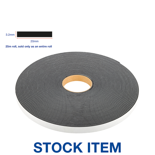V1510 Single Sided 3.2mm x 20mm x 25m