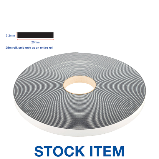 V710 Single Sided 3.2mm x 20mm x 25m